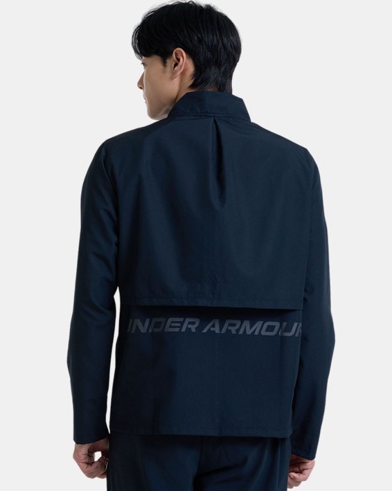 Men's UA Launch Jacket in Black image number 1